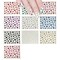 Wrapables Glitter Stars Decorative Nail Stickers, Arts & Crafts Stickers (10 sheets)